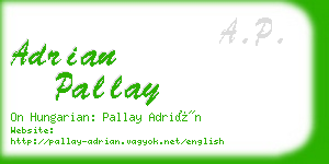 adrian pallay business card